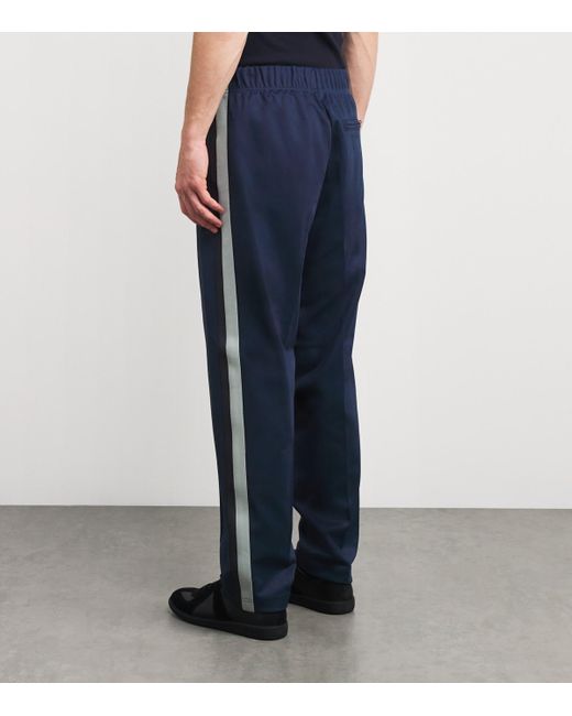 Fred Perry Blue Two-Colour Tape Sweatpants for men