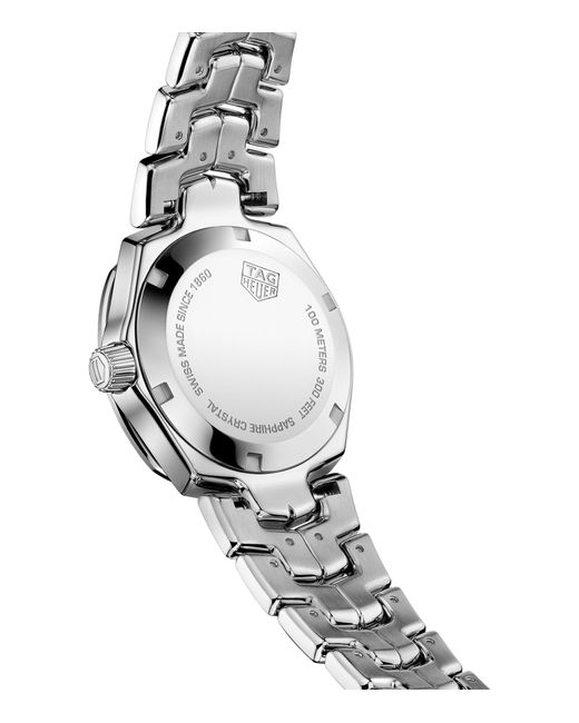 Tag Heuer Metallic Stainless Steel, Diamond And Mother-of-pearl Link Watch 32mm