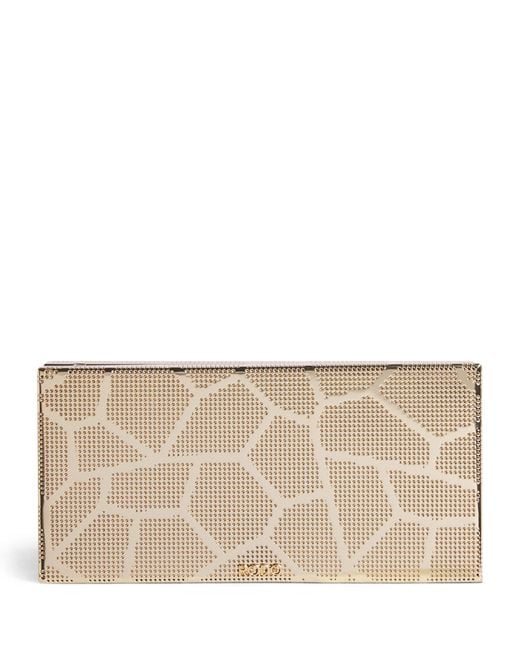 Rodo Natural Mosaic Rectangle Clutch Bag