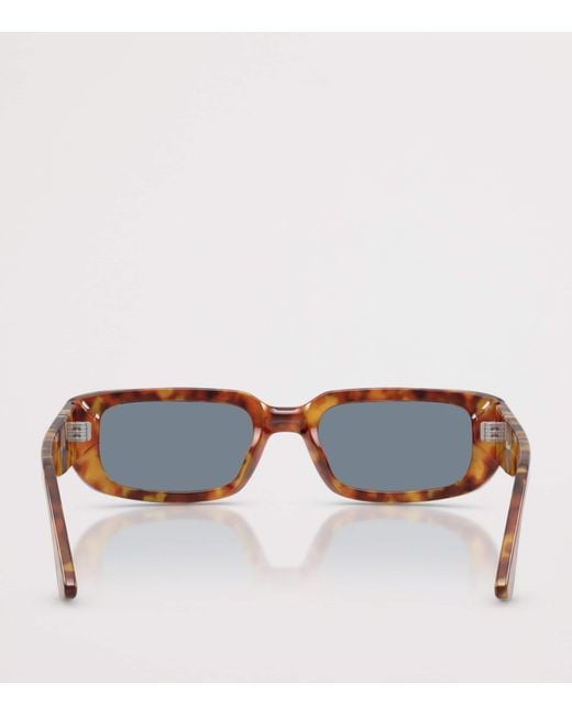 Persol Blue Tortoiseshell Mel Pillow Sunglasses
