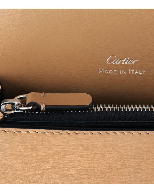 Cartier Natural Leather Panthère De Wallet
