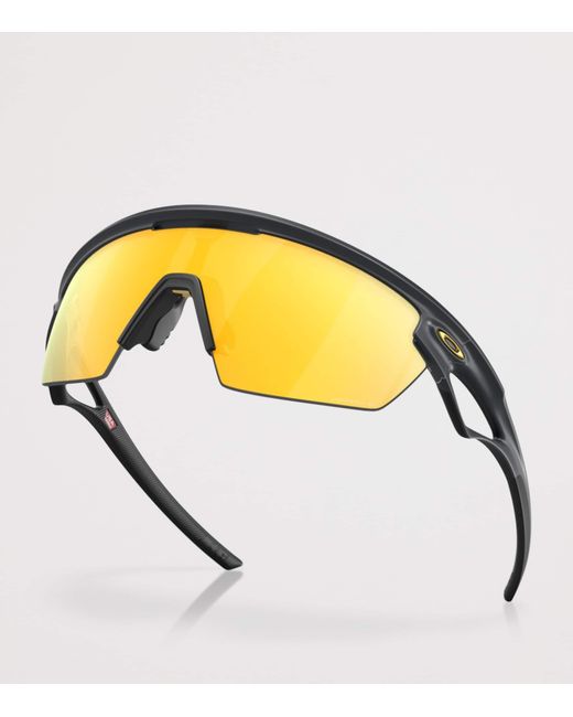 Oakley Yellow Sphaera Shield Sunglasses