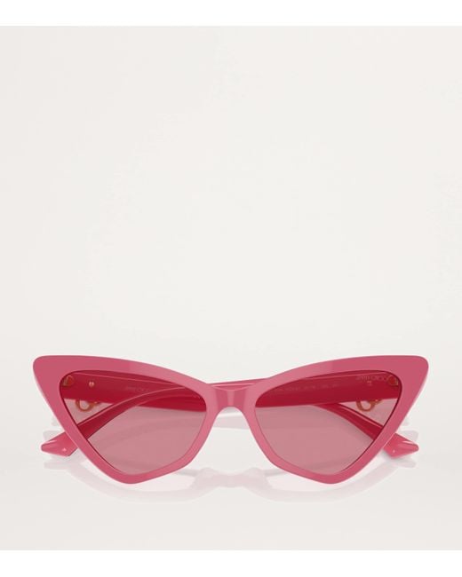 Jimmy Choo Pink Acetate Jc5008 Sunglasses