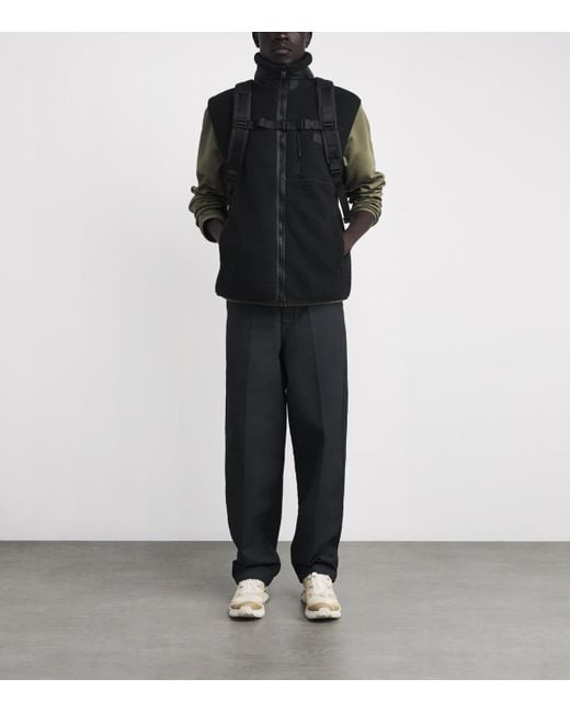 Rains Black Fleece Yermo Gilet for men