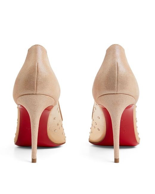 Christian Louboutin Natural Follies Strass Suede Pumps 85