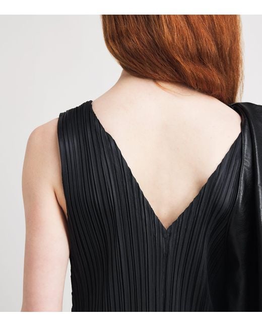 Pleats Please Issey Miyake Black Fluffy Basics Jumpsuit