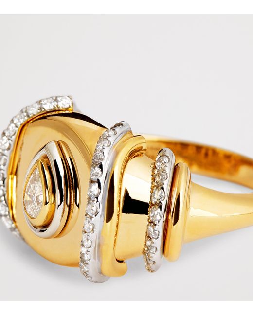 L'Atelier Nawbar Metallic And Diamond N*93 Sailor Moon Pinky Ring