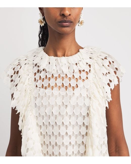 Ulla Johnson White Lace Daevy Blouse