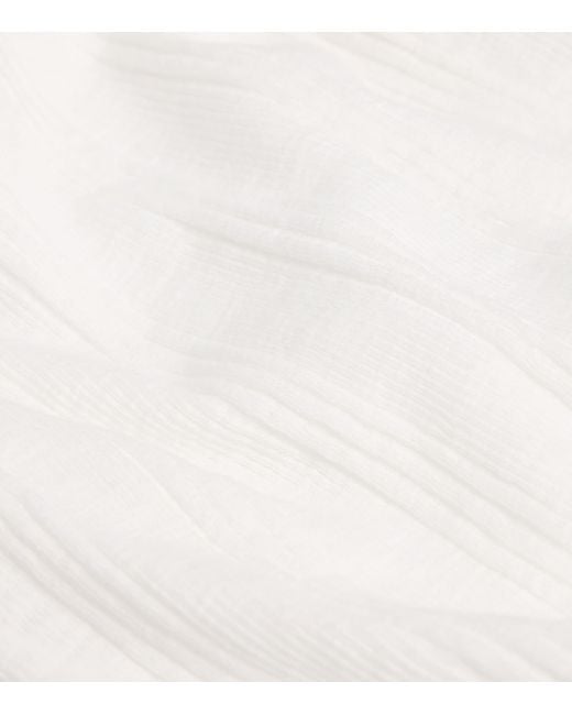 Mother White Cotton Runner Up Tank Top