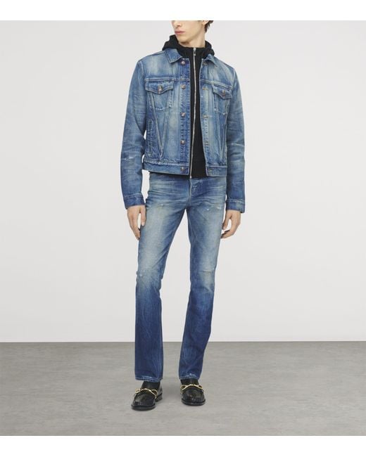 McQueen Blue Denim Jacket for men
