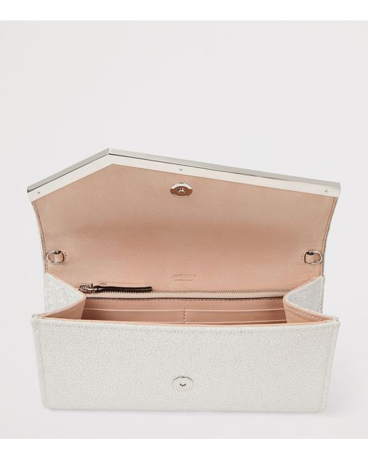 Jimmy Choo White Emmie Clutch Bag