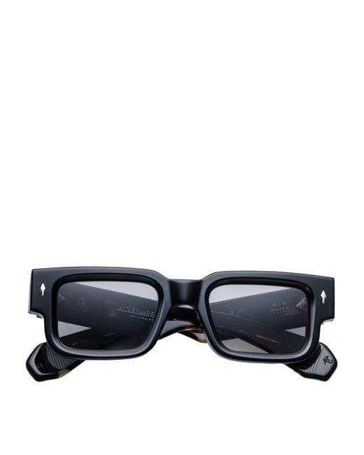 Jacques Marie Mage Black Acetate Ascari Sunglasses for men