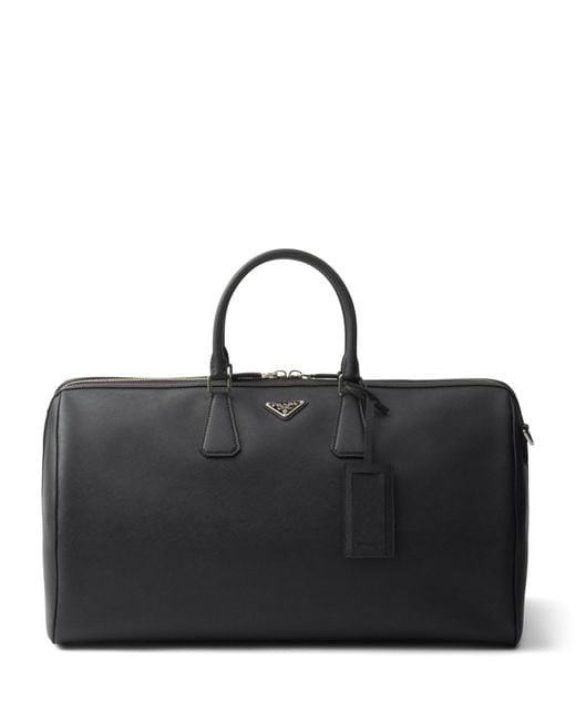 Prada Black Saffiano Leather Travel Bag
