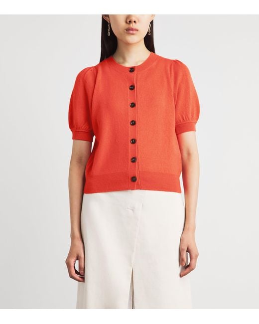 ME+EM Red Cashmere Cardigan