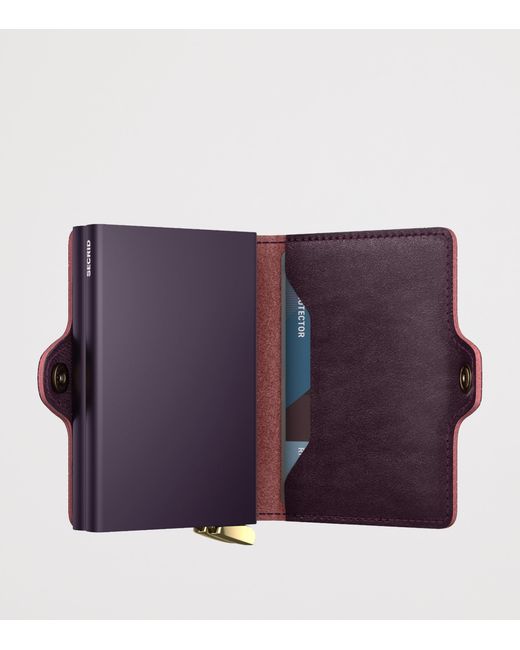 Secrid Purple Basco Leather Twinwallet for men