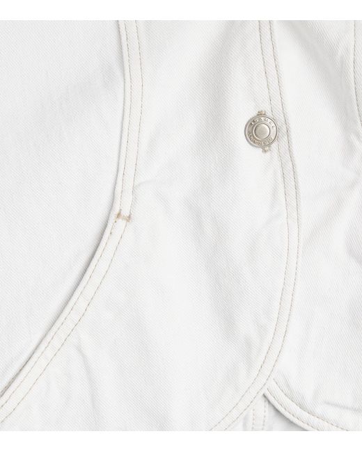 Isabel Marant White Valette Denim Jacket