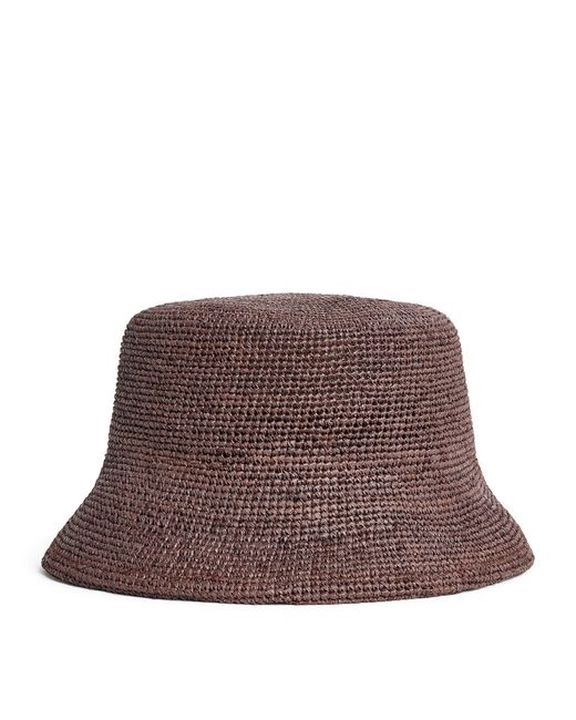 Lack of Color Brown Raffia Inca Bucket Hat