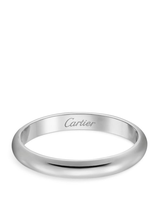 Cartier White Platinum 1895 Wedding Ring