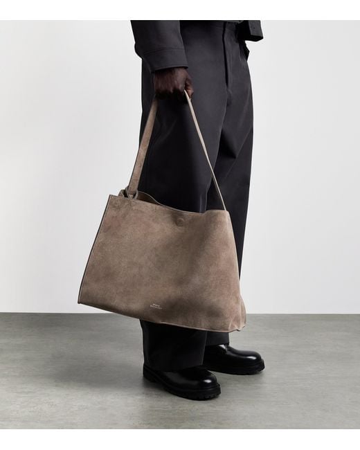 Studio Nicholson Brown Suede Doublet Tote Bag for men
