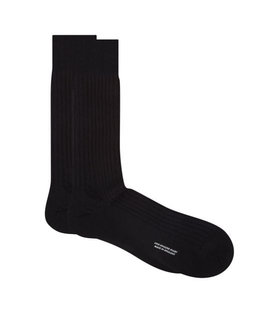 Pantherella Black Cashmere Knightsbridge Socks for men