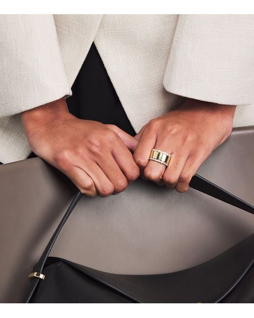 Suzanne Kalan Metallic And Diamond Tech Ring Jackets