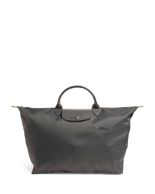 Longchamp Black Extra Large Le Pliage Green Travel Bag