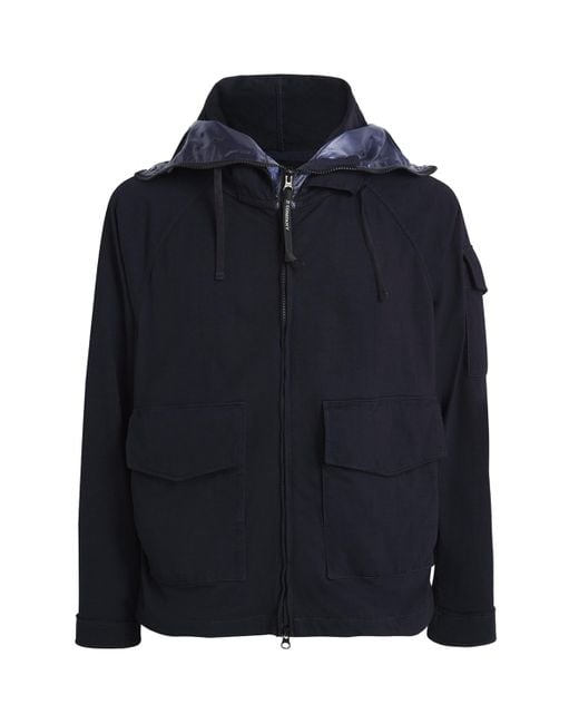 C P Company Blue Explorer Goggle Jacket for men