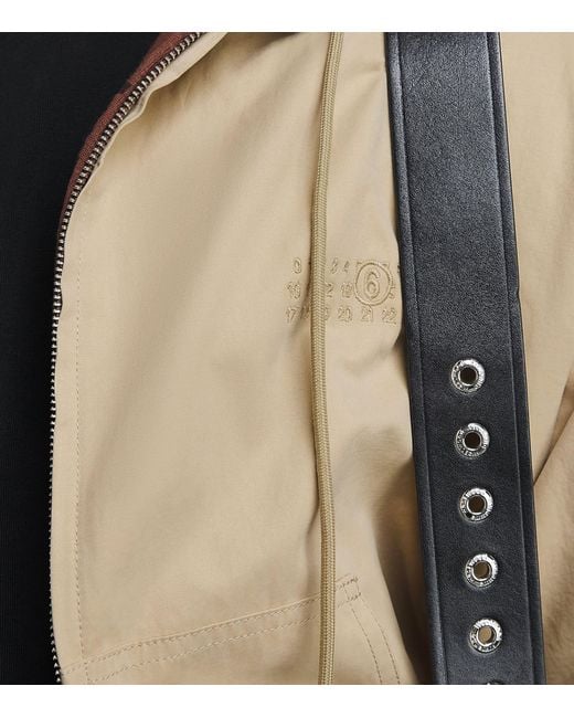 MM6 by Maison Margiela Natural Reversible Hoodie Bomber Jacket for men