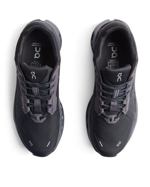 On Shoes Black Waterproof Cloudrunner 2 Trainers for men