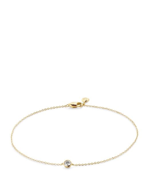 Monica Vinader Metallic Vermeil Solitaire Chain Bracelet
