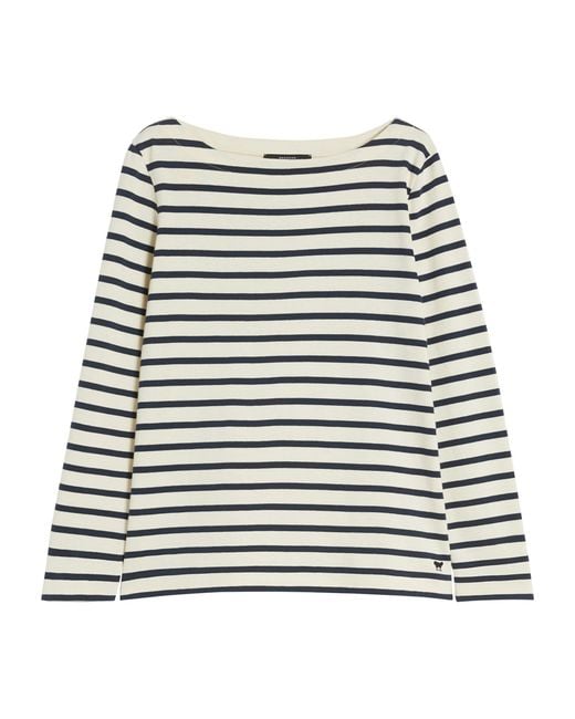 Weekend by Maxmara Black Cotton Stripe Sweater
