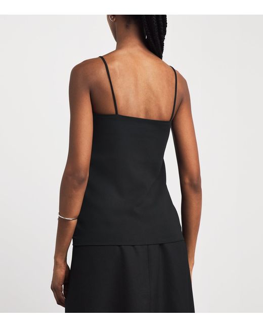 BITE STUDIOS Black Organic Wool Ruched Top