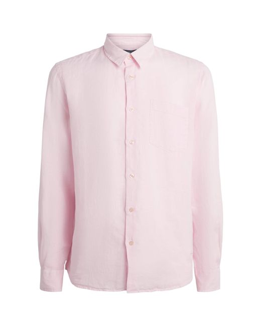 Vilebrequin Pink Linen Shirt for men