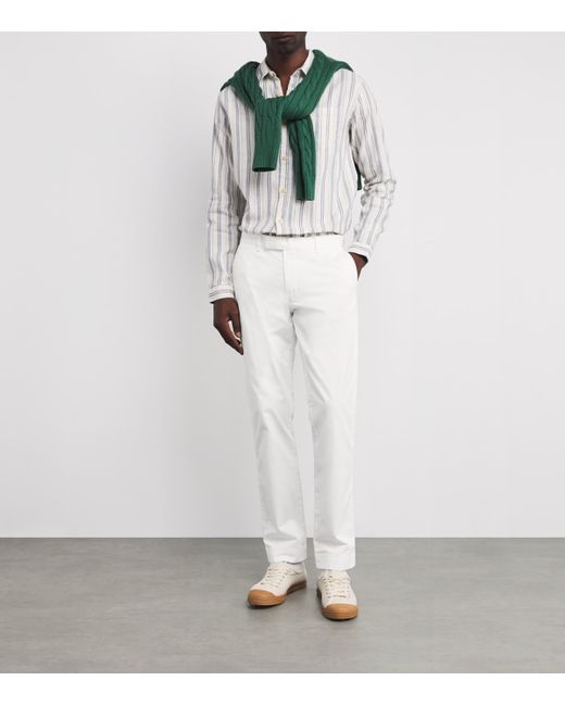 Polo Ralph Lauren White Stretch-Cotton Straight-Fit Chinos for men