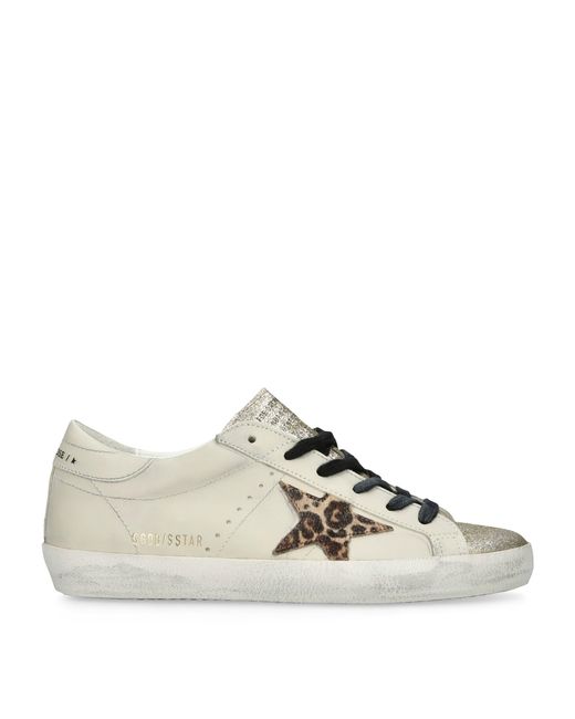 Golden Goose Deluxe Brand Natural Leather Super-Star Sneakers
