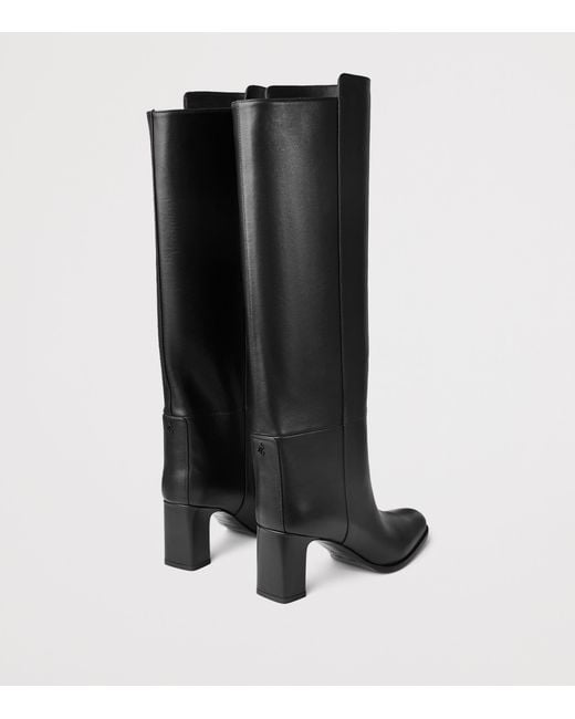 Jimmy Choo Black Caly 65 Leather Knee-High Boots