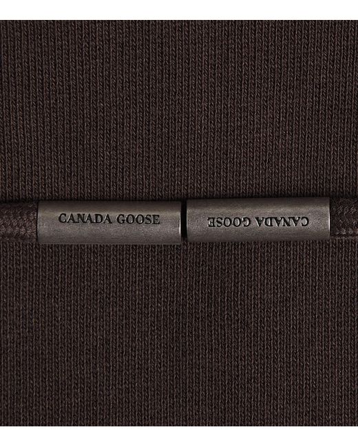 Canada Goose Brown Organic Cotton Tonal Rove Hoodie for men