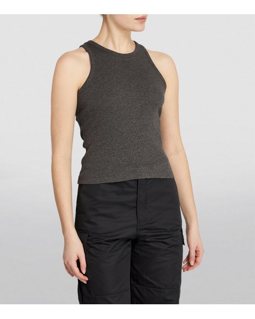 Sandro Gray Cotton Tank Top