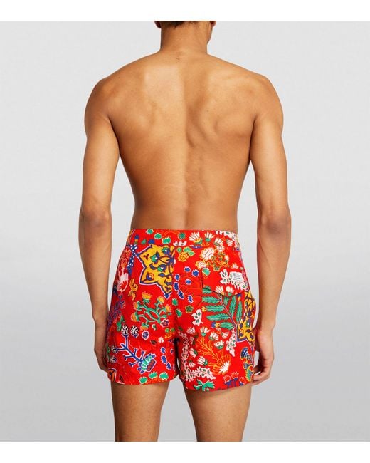 Polo Ralph Lauren Red Printed Swim Shorts for men