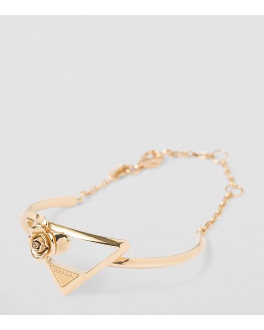 Prada Natural Rose Triangle Bracelet