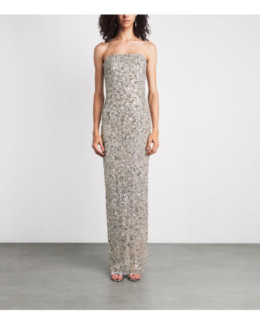 Jenny Packham White Embellished Sirocco Gown And Cape