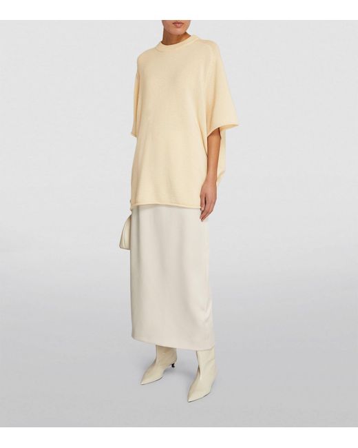 Carven Natural Cashmere Oversized Sweater