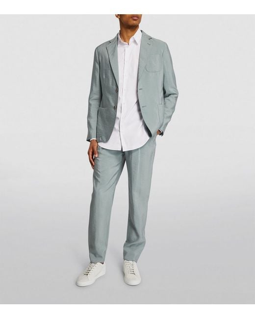 Giorgio Armani White Cotton-Blend Shirt for men