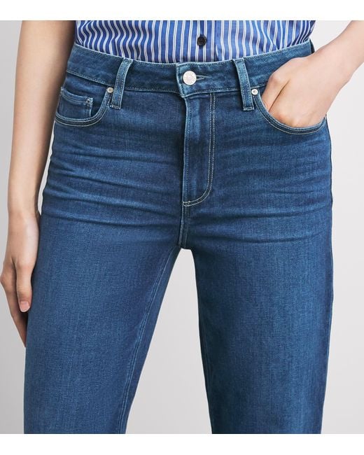 PAIGE Blue Mason Ankle Straight Jeans