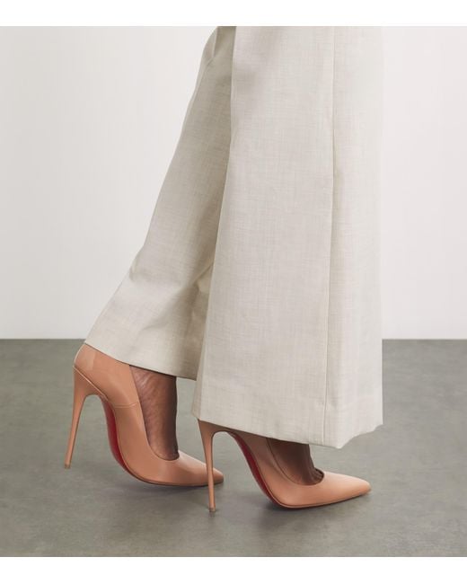 Christian Louboutin Natural So Kate Patent Pumps 120