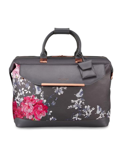 Ted Baker Gray Albany Floral Holdall