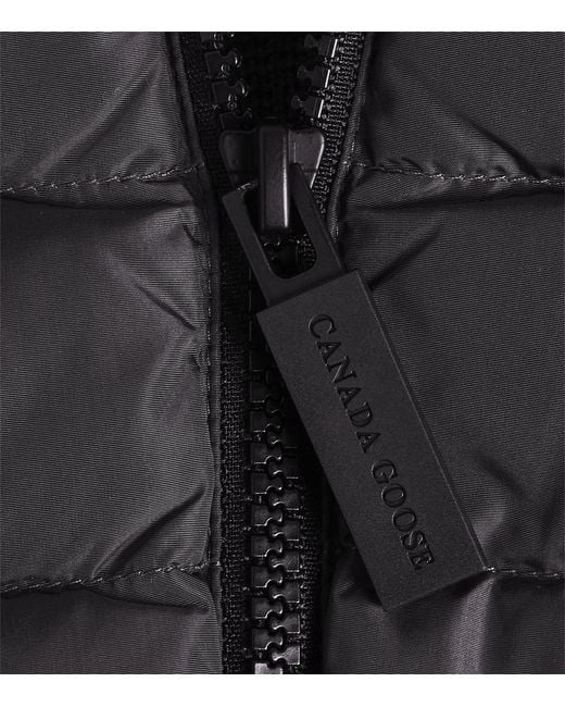 Canada Goose Gray Down-Merino Wool Hybridge Puffer Jacket for men