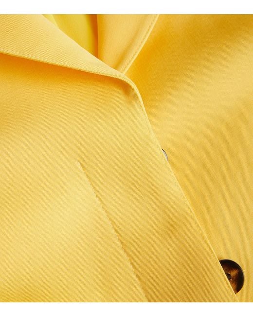 Carolina Herrera Yellow Wool-blend Blazer