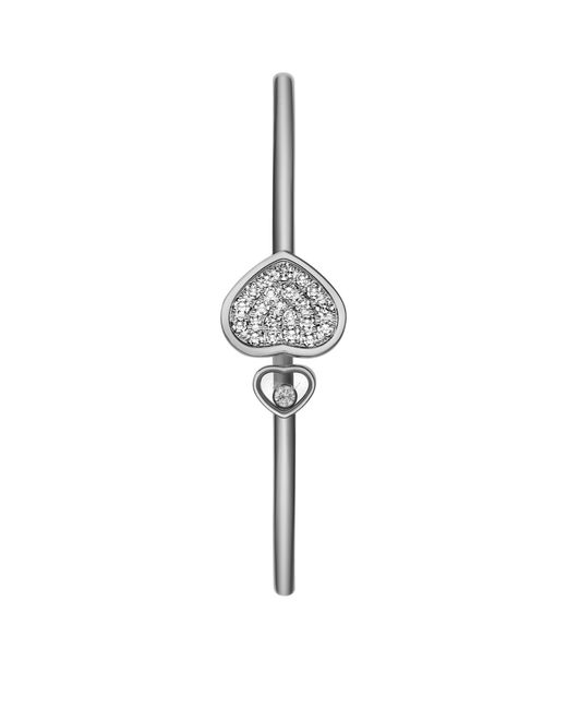 Chopard Metallic And Diamond Happy Hearts Bangle