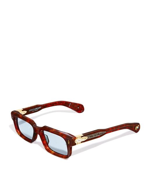 Jacques Marie Mage Brown The Last Frontier Belvedere Sunglasses for men